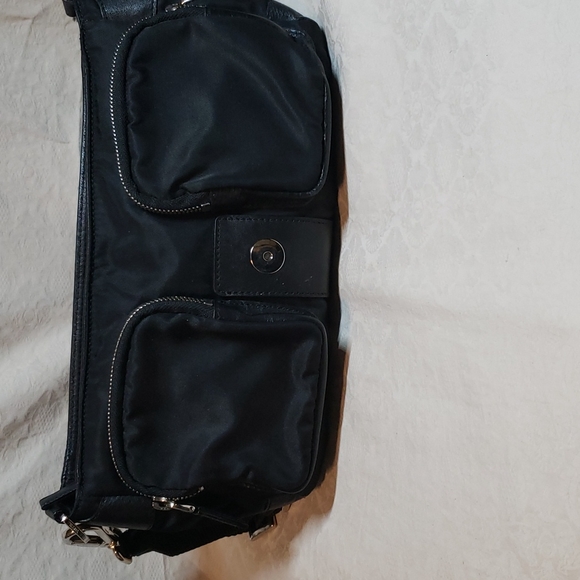 Prada Leather/Canvas Handbag - Picture 2 of 12